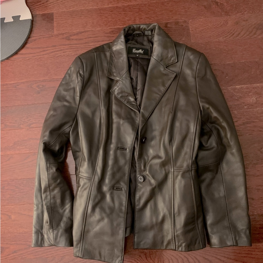 Excelled collection leather jacket
